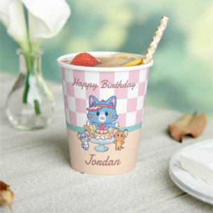 Vasos De Papel Anime Tom, Jerry y la sala de postres Tuffy
