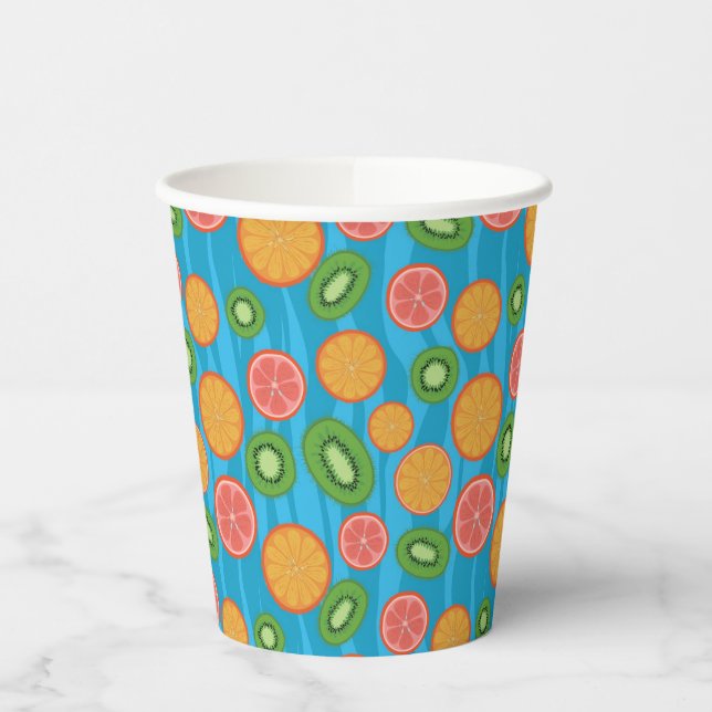 Vasos De Papel Ánimo de fruta (Izquierda)