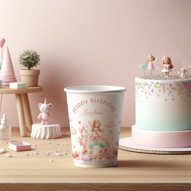 Vasos De Papel Aniversario de la Magia de la Tetera del Chica del (Subido por el creador)