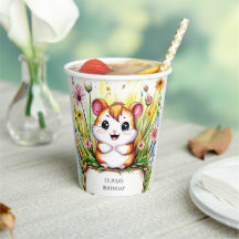 Aniversario de la Simple Acuarela de Hamster