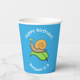 Vasos De Papel Aniversario del personalizado del Círculo Agradabl