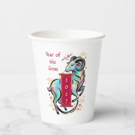Vasos De Papel Año de la Cabra 2027