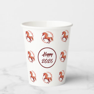 Vasos De Papel Año del caballo 2026