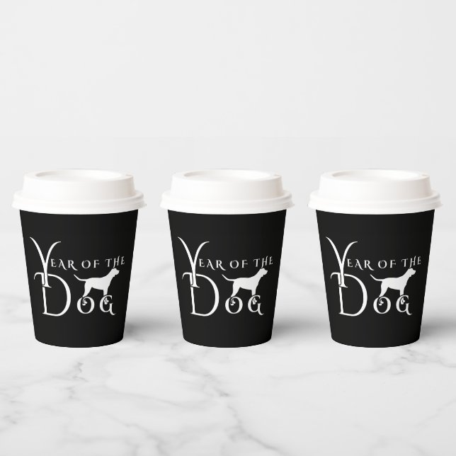 Vasos De Papel Año del perro (Multi)