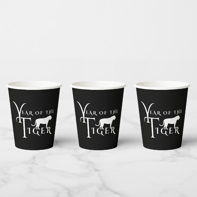 Vasos De Papel Año del tigre (Multi)
