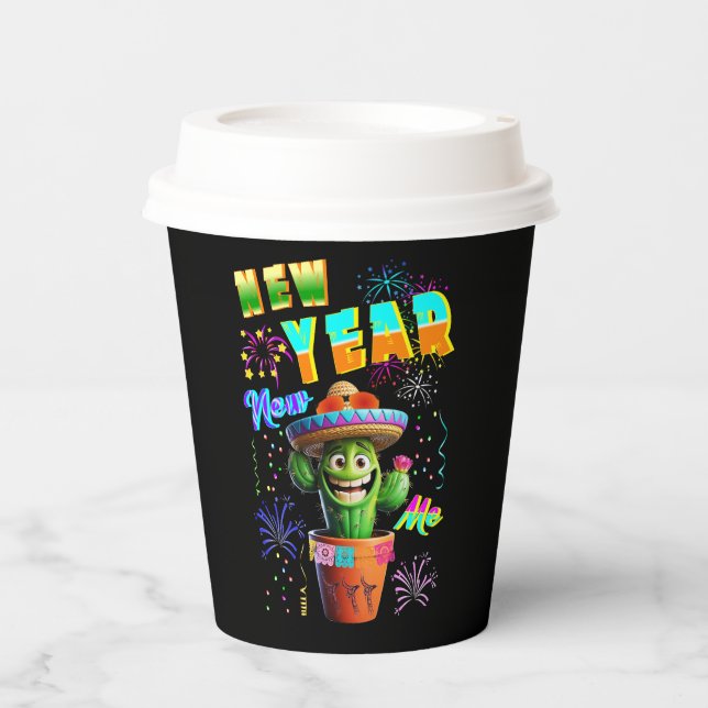 Vasos De Papel Año nuevo (Anverso)