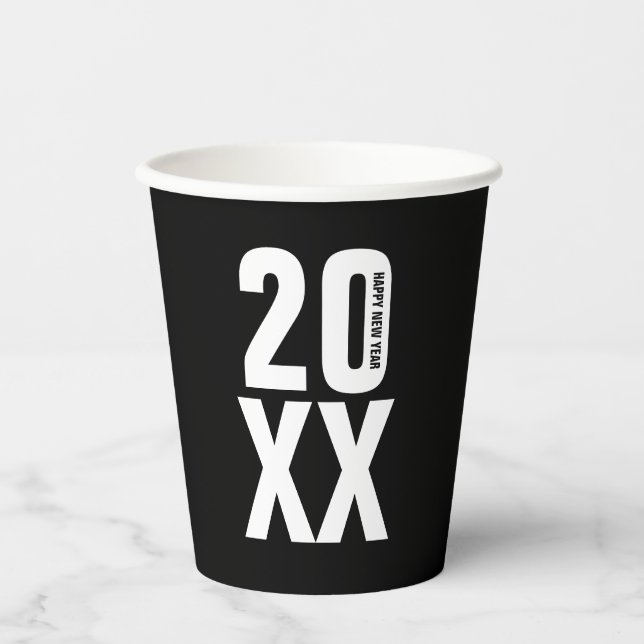 Vasos De Papel Años nuevos copas de papel Fiesta (Anverso)