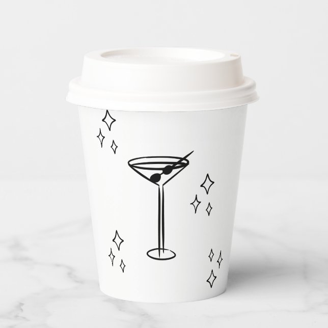 Vasos De Papel Antiguo cumpleaños Martini de Trinidad y Tobago (Anverso)