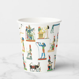 Vasos De Papel Antiguo patrón egipcio vintage