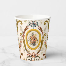 Antiguo Rococo Floral Gold Cream Elegante