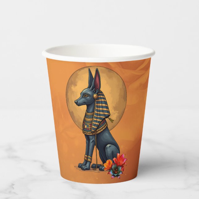 Vasos De Papel Anubis a la luz de la luna,  (Anverso)