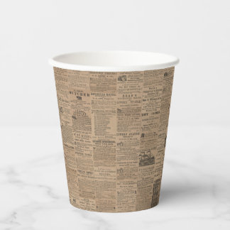 Vasos De Papel Anuncios del Pasado, NY 1856