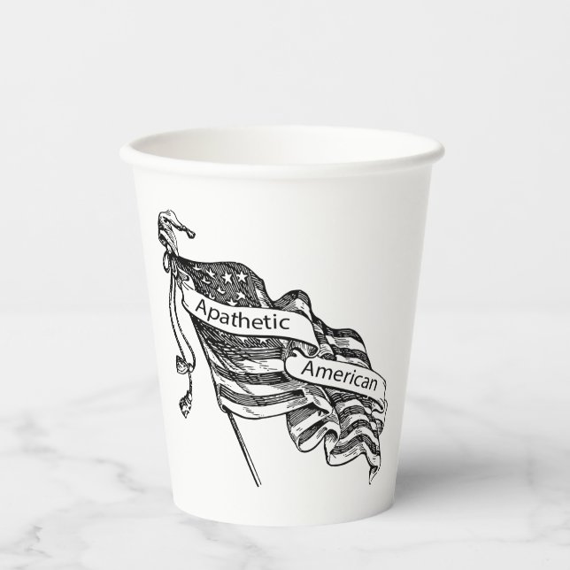 Vasos De Papel Apático Americano (Anverso)