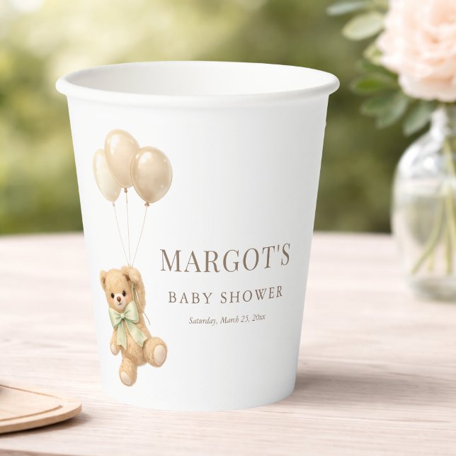 Vasos De Papel Apenas Podemos Esperar Fiesta de Shower de Bebé Se (Subido por el creador)