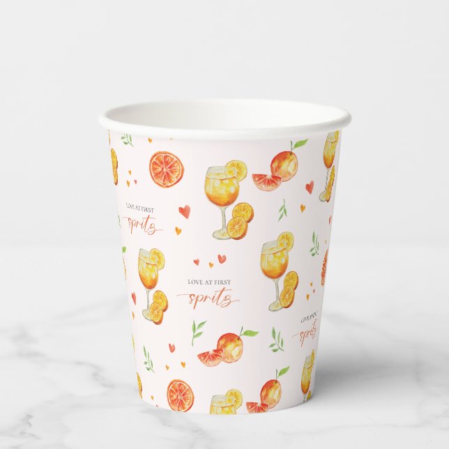 Vasos De Papel Aperol Amor al Primer Spritz Despedida de Soltera  (Reverso )