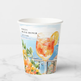 Vasos De Papel Aperol Spritz Amalfi Despedida de Soltera