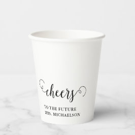 Vasos De Papel Aplausos a Novia para ser Boda