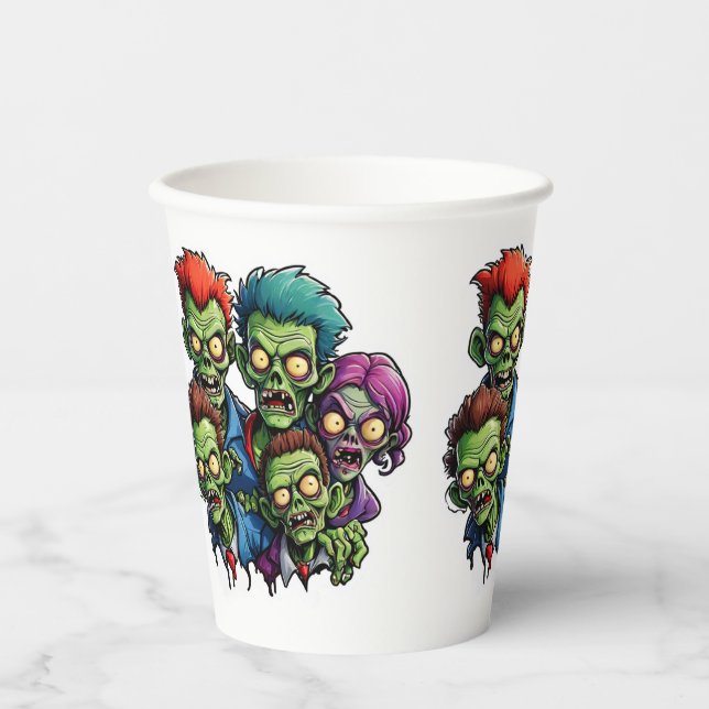 Vasos De Papel Apocalipsis zombie (Anverso)