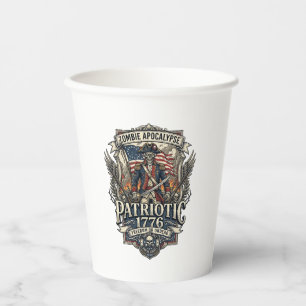 Vasos De Papel Apocalipsis Zombie General Zombie Patriota Patriót