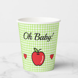 Vasos De Papel Apple Baby Shower Paper Cups – Sweet Sip 