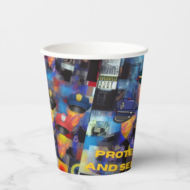 Vasos De Papel Apreciación policial (Anverso)