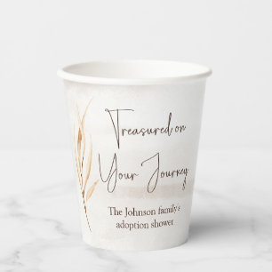 Vasos De Papel "Apreciado en tu viaje" Foster Care Shower