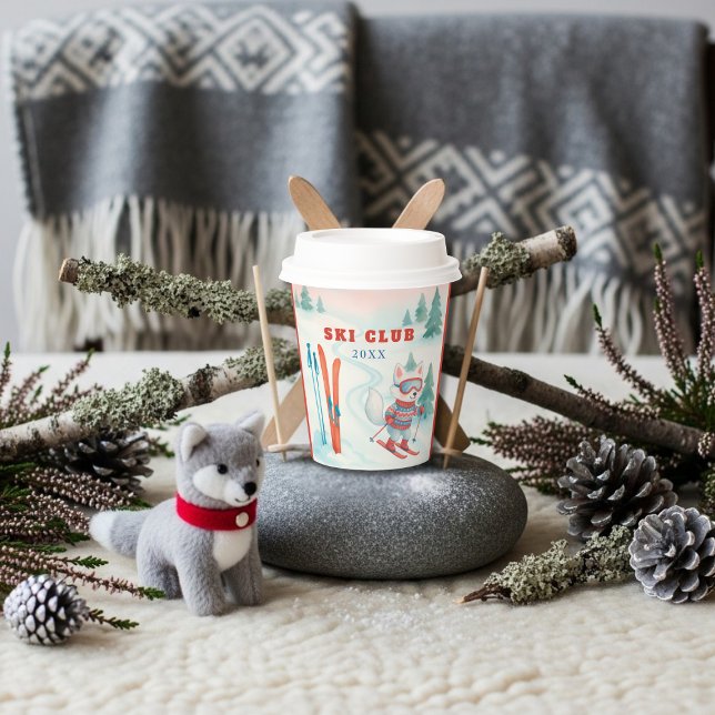 Vasos De Papel Après Bébé Ski Club Baby Arctic Fox  (Après Bébé Ski Club Baby Arctic Fox Paper Cups)