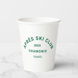 Vasos De Papel Après Ski Club Winter Green Ski Resort Crest