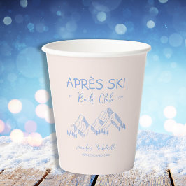 Vasos De Papel Apres Ski Soltera de Invierno Club Bach