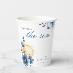 Vasos De Papel Aquí viene el Baby Shower del hijo