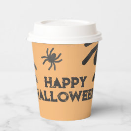 Vasos De Papel Araña Espeluznante Feliz Halloween