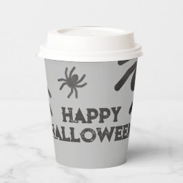 Vasos De Papel Araña Espeluznante Feliz Halloween