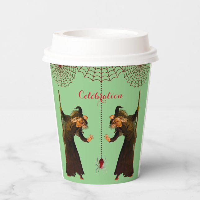 Vasos De Papel Arañas aterradoras (Reverso )