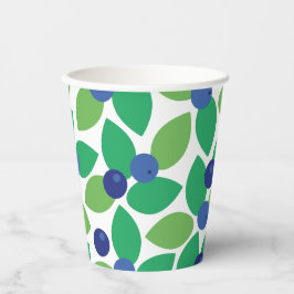 Vasos De Papel Arándano azul.