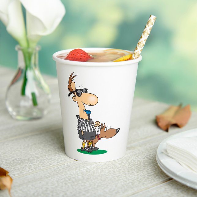 Vasos De Papel Árbitro ciego que denuncia un silbato (Subido por el creador)