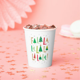 Vasos De Papel Árboles alegres y dulces copas de fiestas navideña