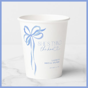 Vasos De Papel Arco Azul Ella Está Casándose Despedida de Soltera