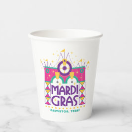 Vasos De Papel Arco Mardi Gras, Galveston, Texas