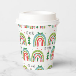 Vasos De Papel Arcos de Navidad y árboles festivos