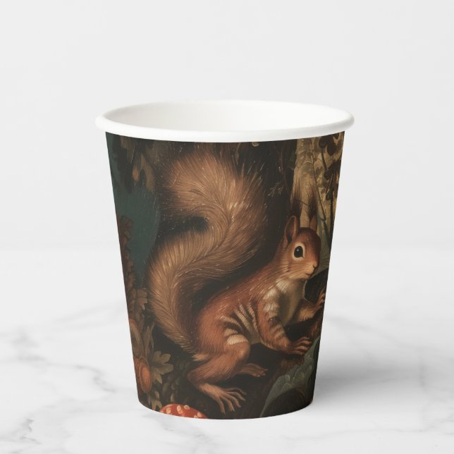 Vasos De Papel Ardillas - Taza de papel de 236 ml (Anverso)
