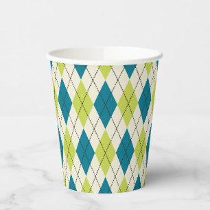 Vasos De Papel Argel Azul Y Verde