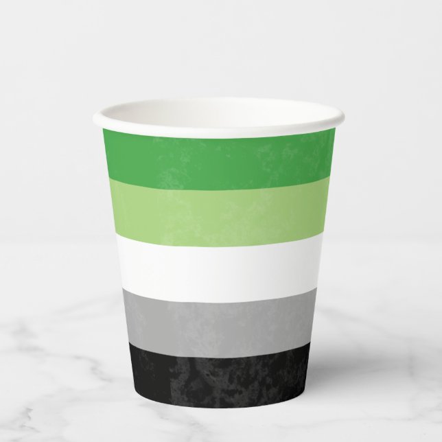 Vasos De Papel Aromántico (Anverso)