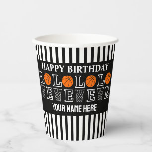 Vasos De Papel Aros de Baloncesto, Regalo para Jugador de Balonce