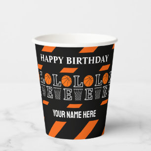 Vasos De Papel Aros de Baloncesto, Regalo para Jugador de Balonce