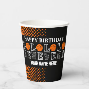 Vasos De Papel Aros de Baloncesto, Regalo para Jugador de Balonce