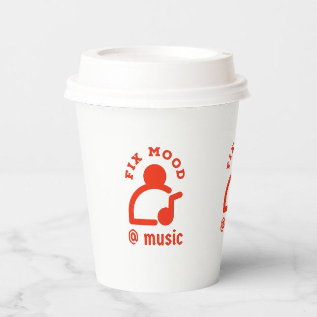 Vasos De Papel Arreglar el ánimo @By Music (Anverso)