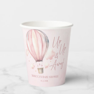 Vasos De Papel ¡Arriba y lejos! Baby Shower de globo aerostático 