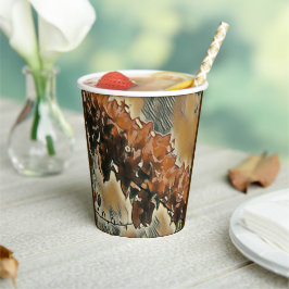 Vasos De Papel Arte de árbol Rosa