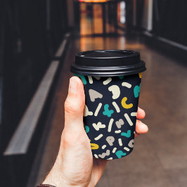 Vasos De Papel Arte de letras al azar alfabetas