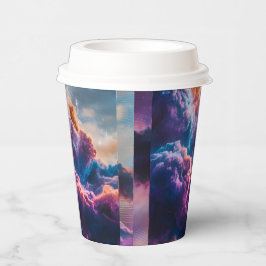 Vasos De Papel Arte de Nebulosa Espacial Abstracta - Cósmico Colo